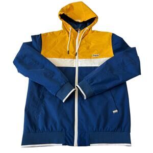 Jack & Jones Originals Windbreaker Men's Full Zip Hooded Multicolor Size Large